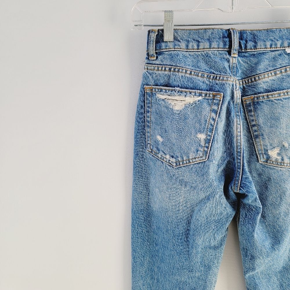 Boyish Revolve Womens 22 Billy Far Country Distressed Button Fly Jeans - Picture 8 of 16